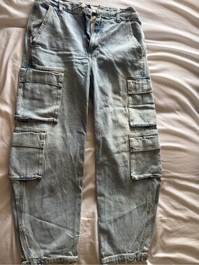 Denim Forum The 90s Millie Hi-Rise Cargo Jean